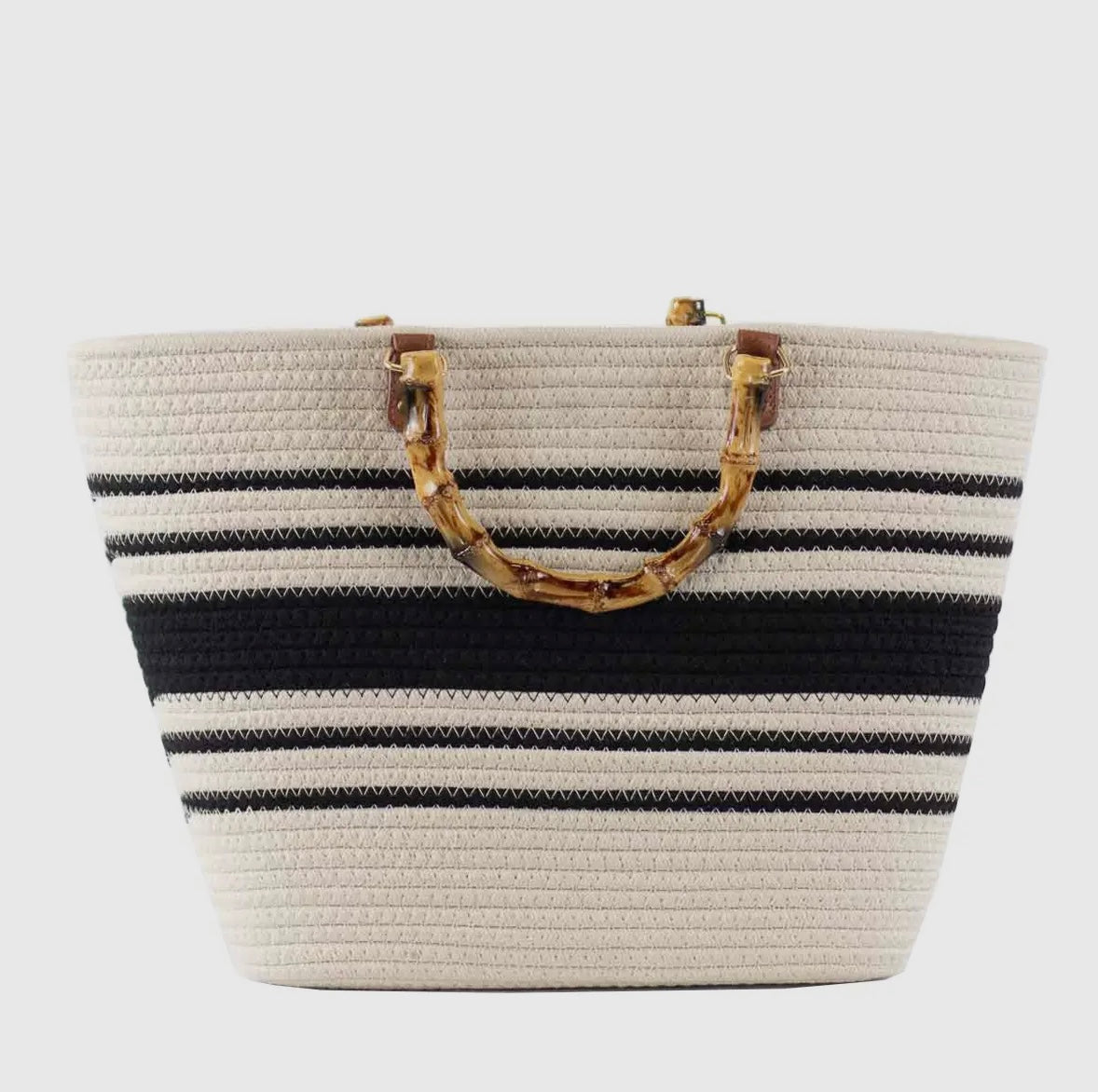 Black Stripe Tote