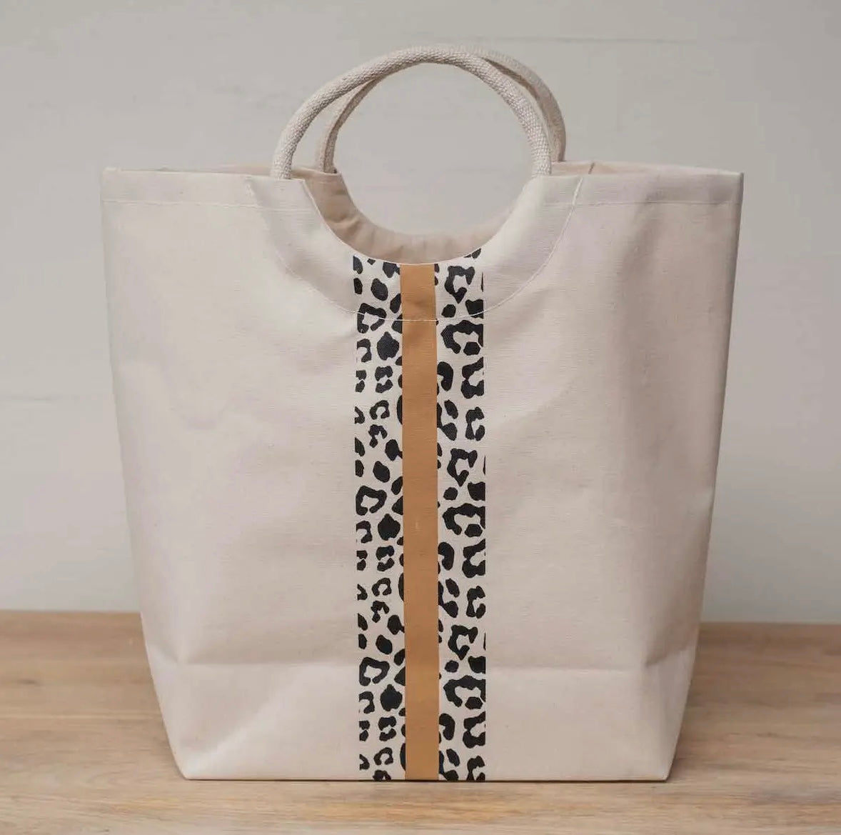 Leopard Stripe Tote
