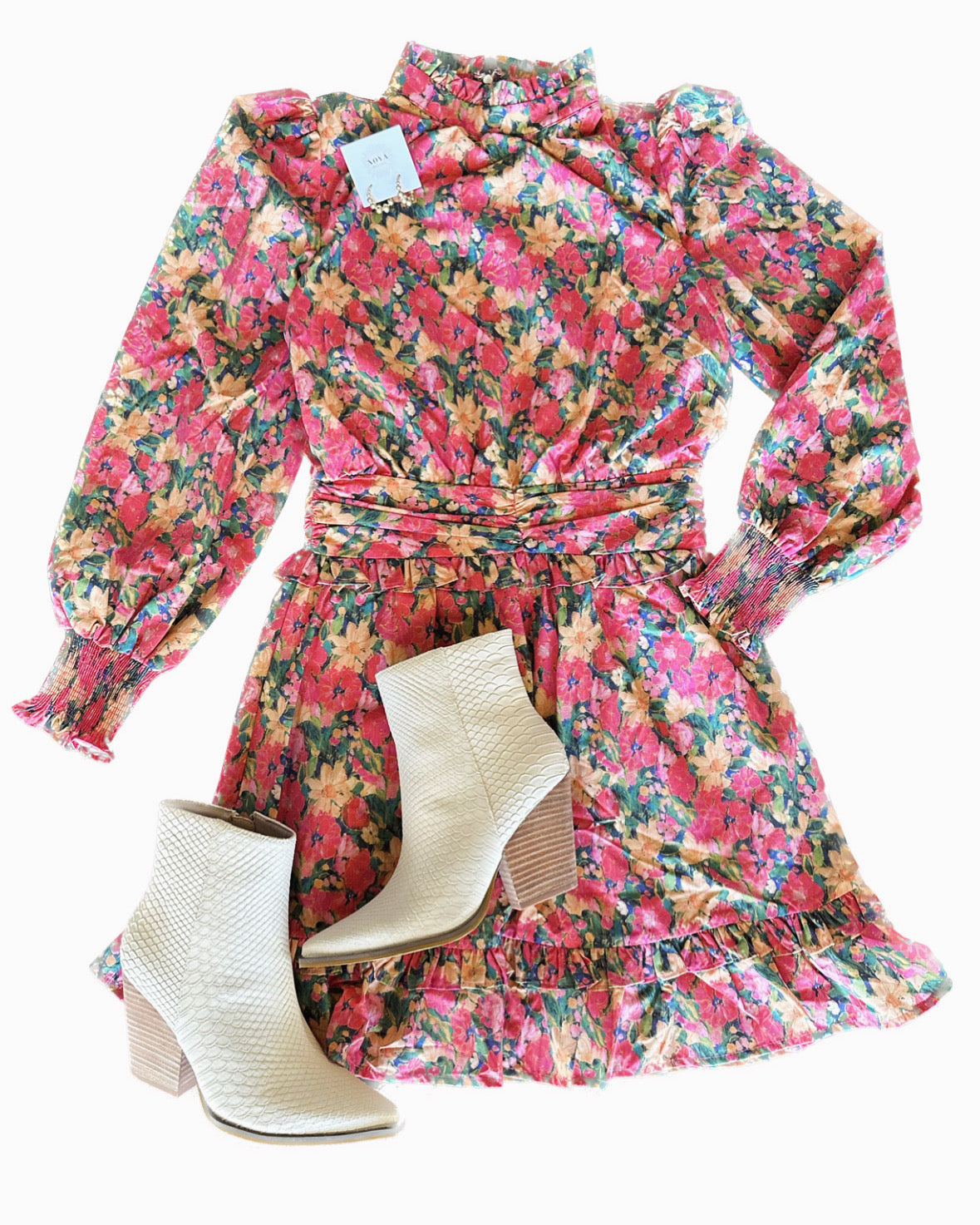 Floral Long Sleeve Dress