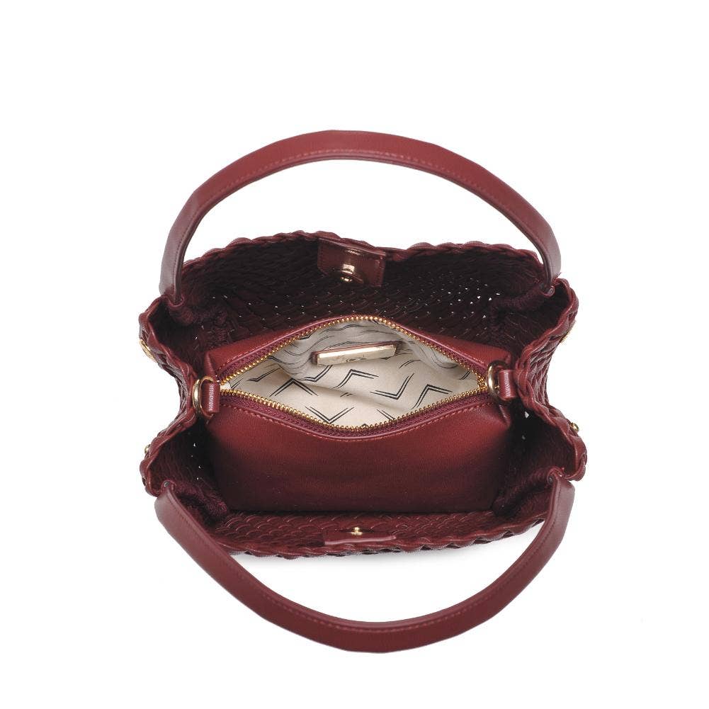 Roxy Woven Double Handle Woven Crossbody