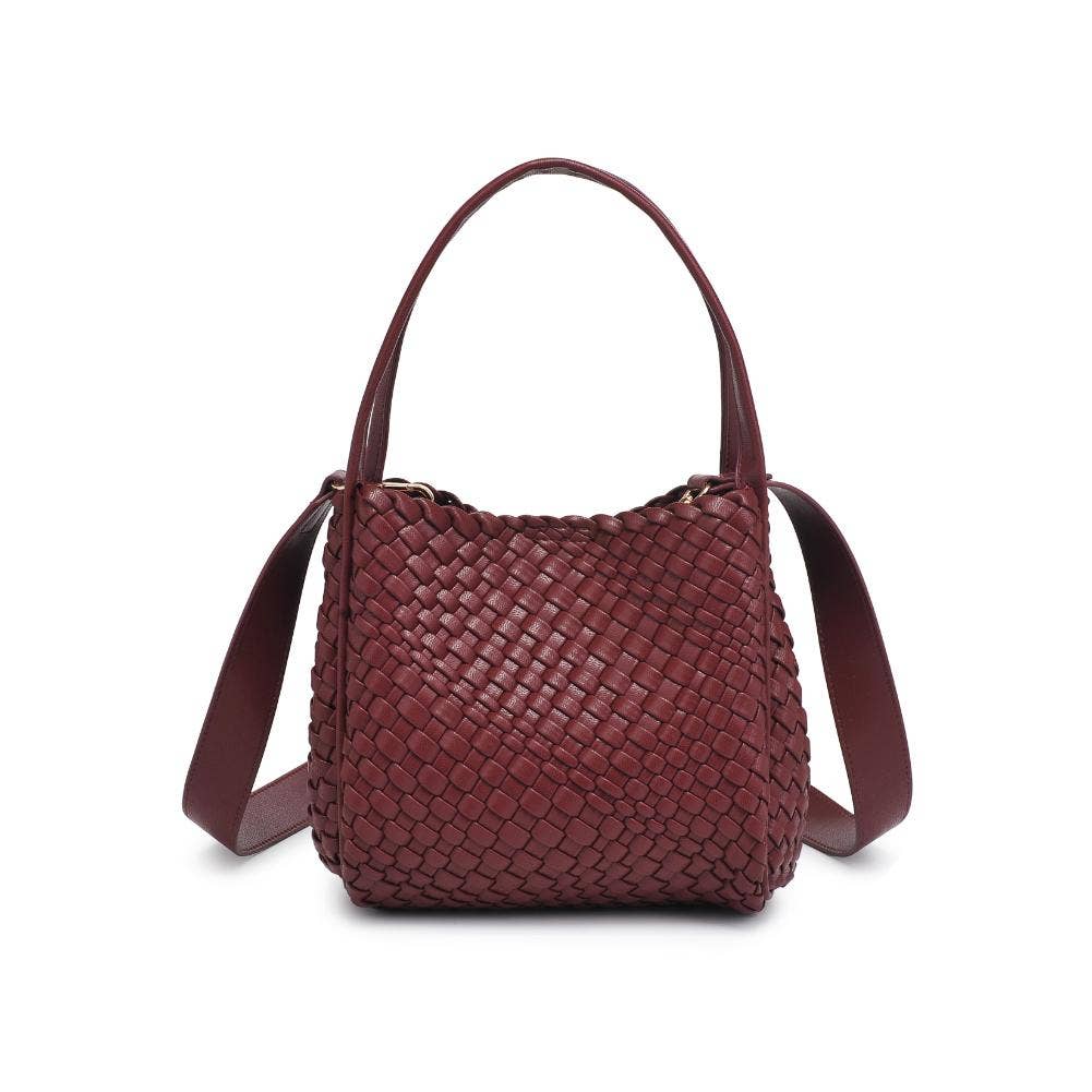 Roxy Woven Double Handle Woven Crossbody