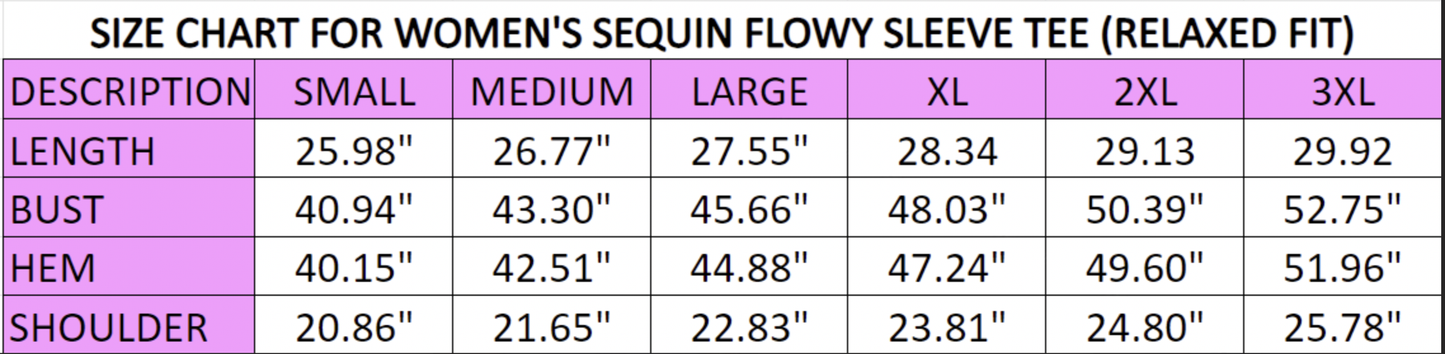 Eye of the Tiger | Women's Sequin Flowy Shirt