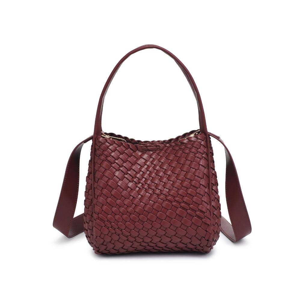 Roxy Woven Double Handle Woven Crossbody