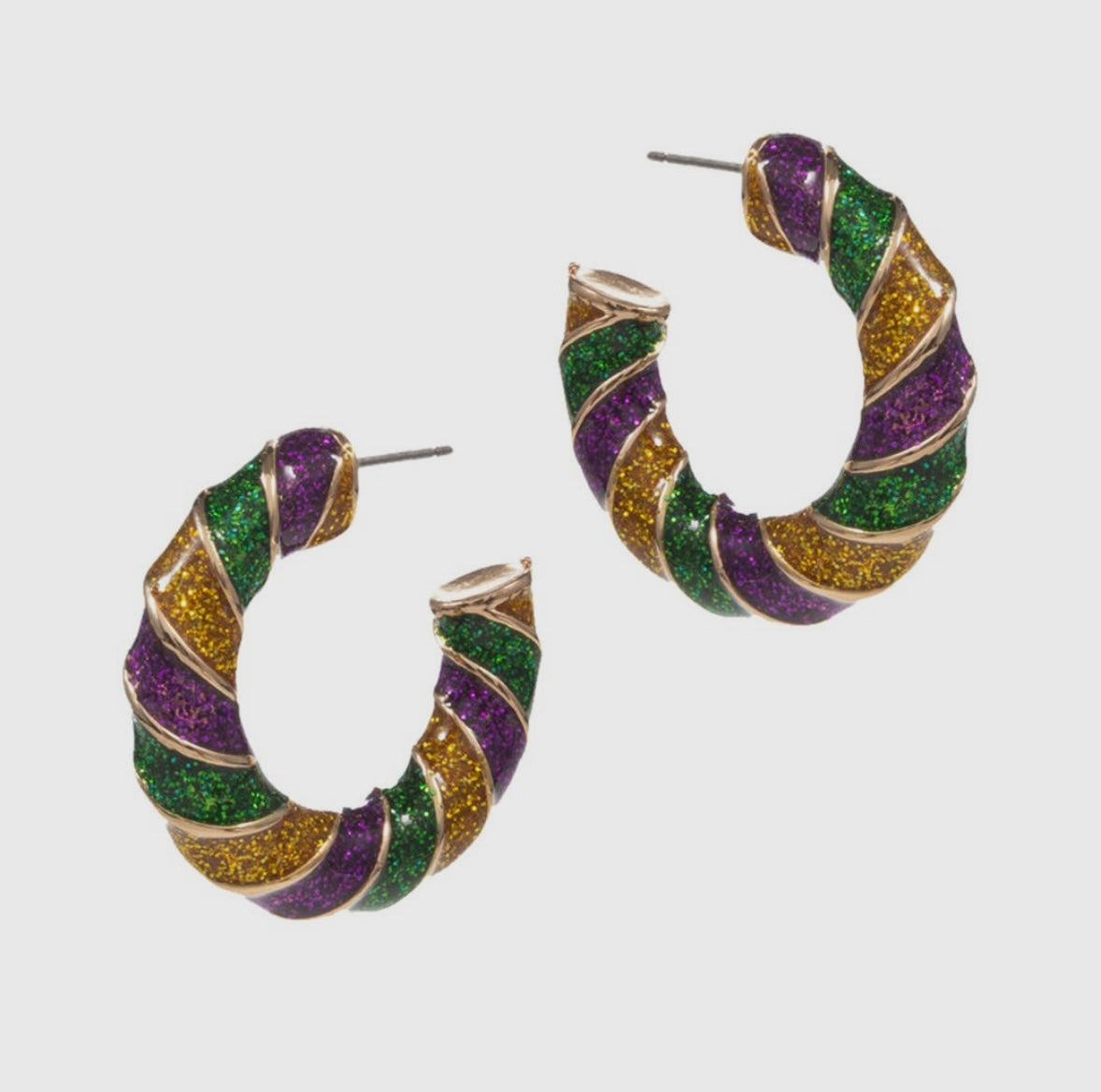 Mardi Gras Swirl Hoop