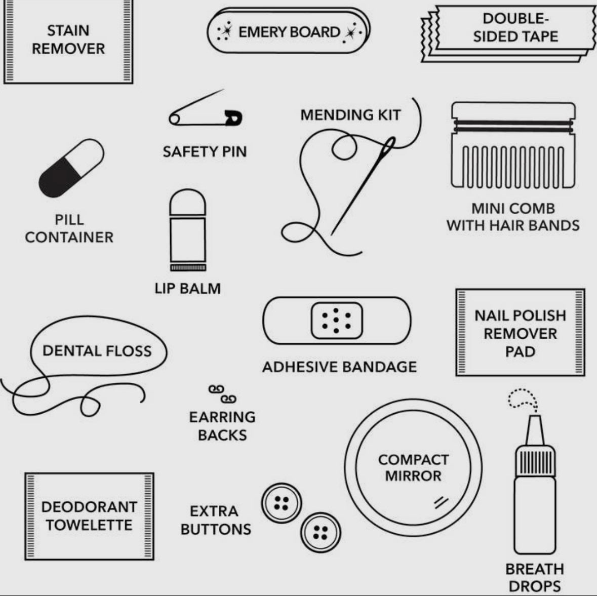 Metallic Tassel Emergency Kit