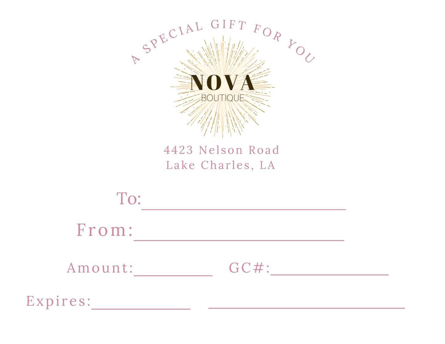 Gift Certificate
